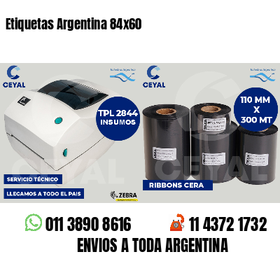 Etiquetas Argentina 84x60