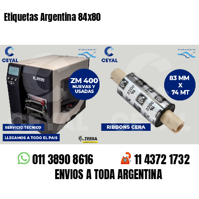 Etiquetas Argentina 84x80
