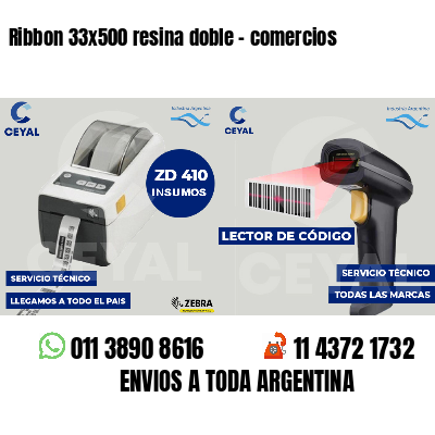 Ribbon 33x500 resina doble - comercios