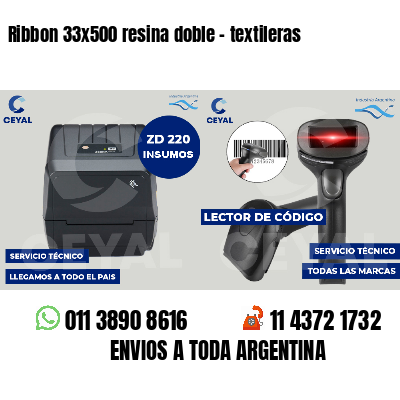 Ribbon 33x500 resina doble - textileras