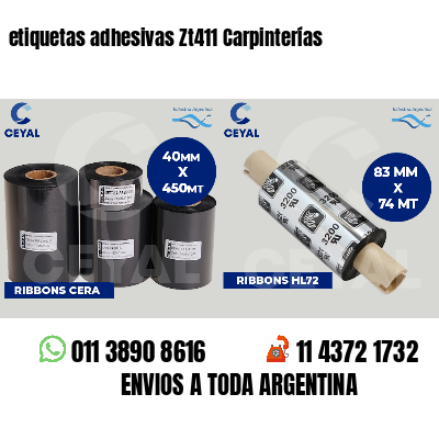 etiquetas adhesivas Zt411 Carpinterías
