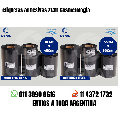 etiquetas adhesivas Zt411 Cosmetología