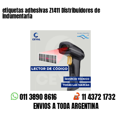 etiquetas adhesivas Zt411 Distribuidores de indumentaria