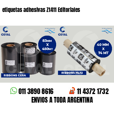 etiquetas adhesivas Zt411 Editoriales