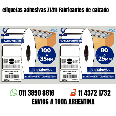 etiquetas adhesivas Zt411 Fabricantes de calzado