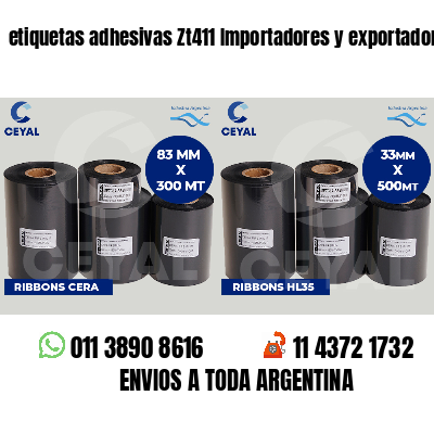 etiquetas adhesivas Zt411 Importadores y exportadores