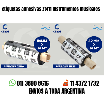 etiquetas adhesivas Zt411 Instrumentos musicales