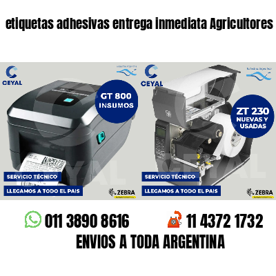 etiquetas adhesivas entrega inmediata Agricultores