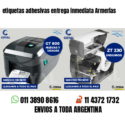 etiquetas adhesivas entrega inmediata Armerías