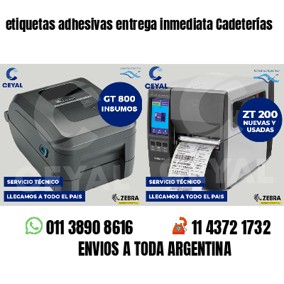 etiquetas adhesivas entrega inmediata Cadeterías