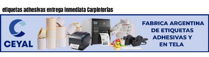 etiquetas adhesivas entrega inmediata Carpinterías