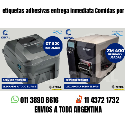 etiquetas adhesivas entrega inmediata Comidas por peso