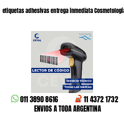 etiquetas adhesivas entrega inmediata Cosmetología