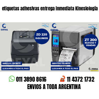 etiquetas adhesivas entrega inmediata Kinesiología