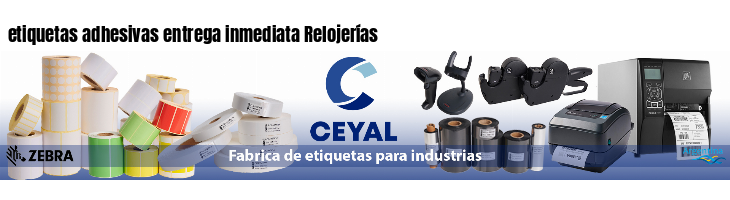 etiquetas adhesivas entrega inmediata Relojerías