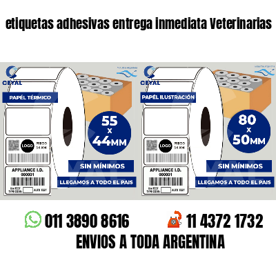 etiquetas adhesivas entrega inmediata Veterinarias