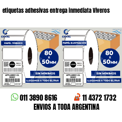 etiquetas adhesivas entrega inmediata Viveros