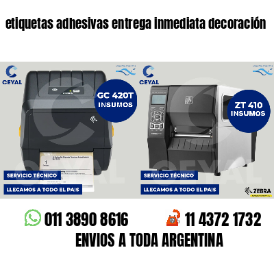 etiquetas adhesivas entrega inmediata decoración