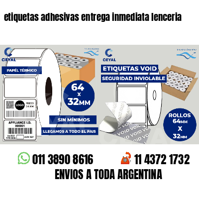 etiquetas adhesivas entrega inmediata lenceria