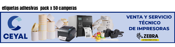 etiquetas adhesivas  pack x 50 camperas
