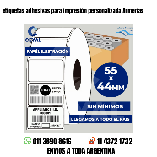 etiquetas adhesivas para impresión personalizada Armerías