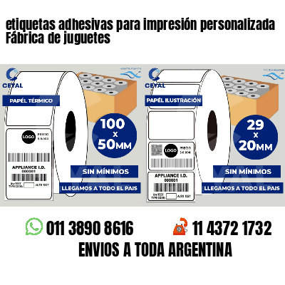 etiquetas adhesivas para impresión personalizada Fábrica de juguetes