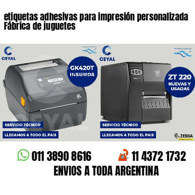 etiquetas adhesivas para impresión personalizada Fábrica de juguetes