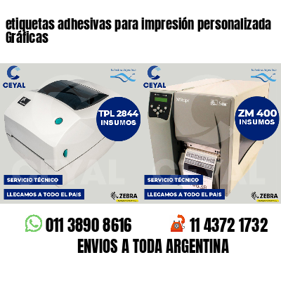 etiquetas adhesivas para impresión personalizada Gráficas