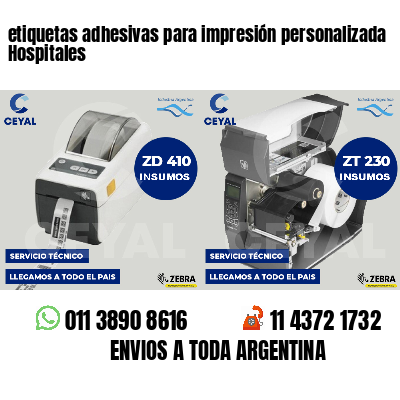 etiquetas adhesivas para impresión personalizada Hospitales