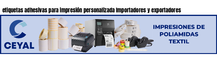 etiquetas adhesivas para impresión personalizada Importadores y exportadores