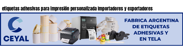 etiquetas adhesivas para impresión personalizada Importadores y exportadores