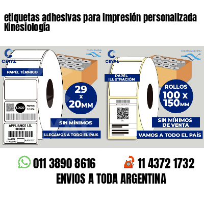 etiquetas adhesivas para impresión personalizada Kinesiología