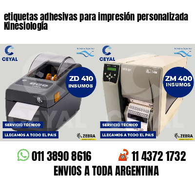 etiquetas adhesivas para impresión personalizada Kinesiología