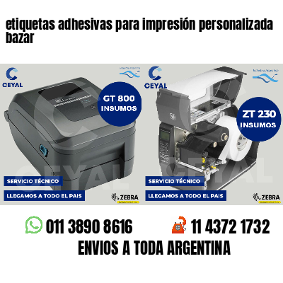 etiquetas adhesivas para impresión personalizada bazar