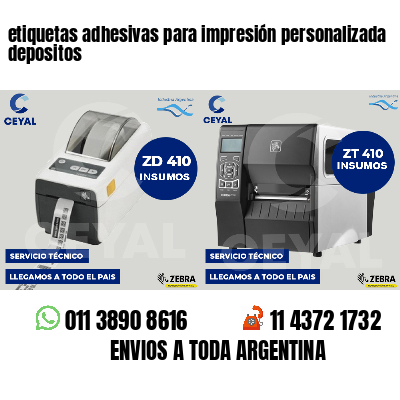 etiquetas adhesivas para impresión personalizada depositos