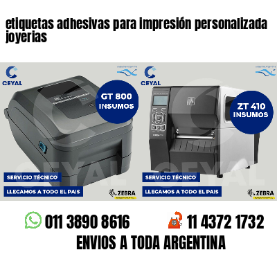 etiquetas adhesivas para impresión personalizada joyerias