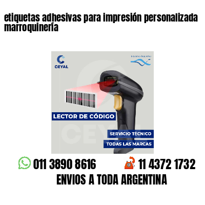 etiquetas adhesivas para impresión personalizada marroquinería