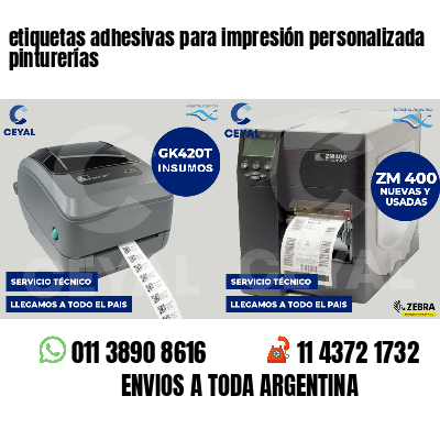 etiquetas adhesivas para impresión personalizada pinturerías