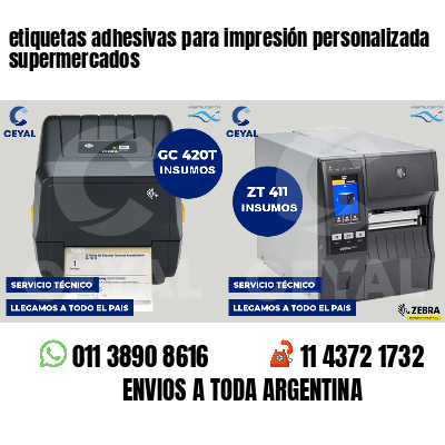 etiquetas adhesivas para impresión personalizada supermercados