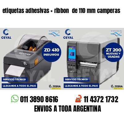 etiquetas adhesivas   ribbon  de 110 mm camperas