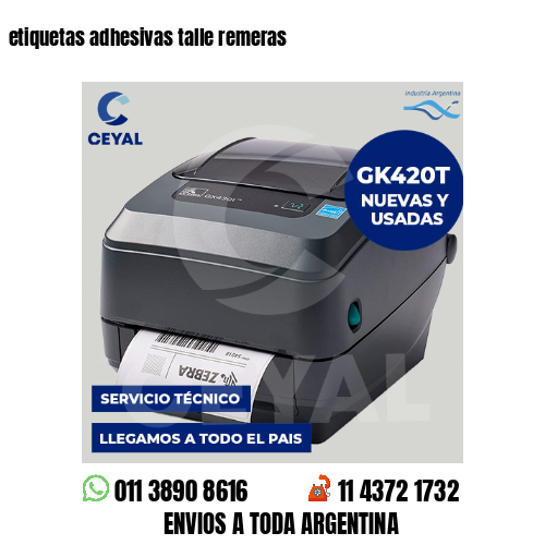 etiquetas adhesivas talle remeras