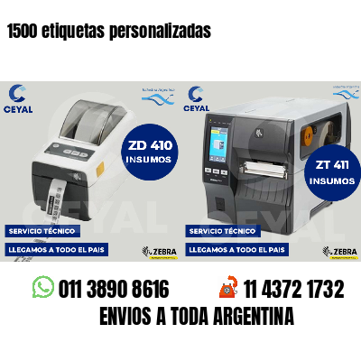 1500 etiquetas personalizadas