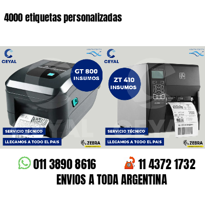 4000 etiquetas personalizadas