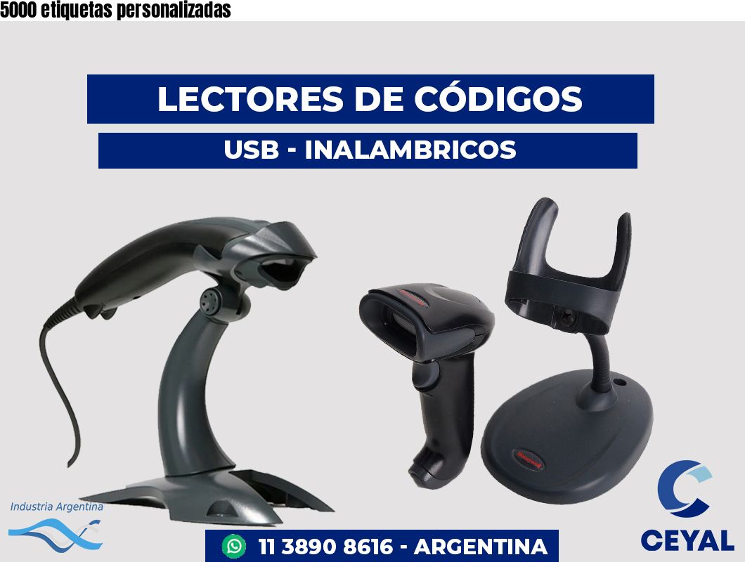 5000 etiquetas personalizadas