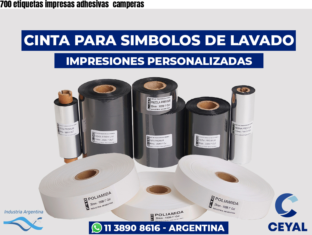 700 etiquetas impresas adhesivas  camperas