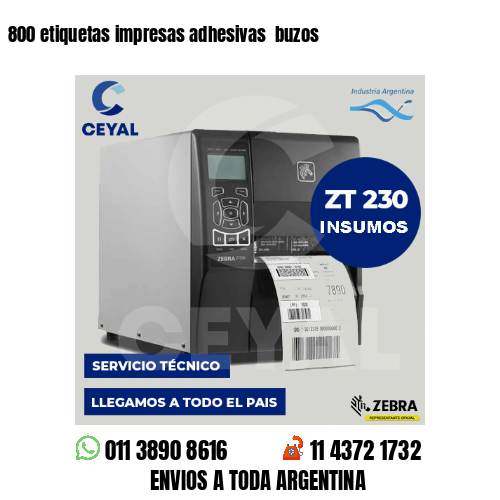 800 etiquetas impresas adhesivas  buzos