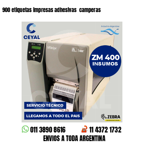 900 etiquetas impresas adhesivas  camperas