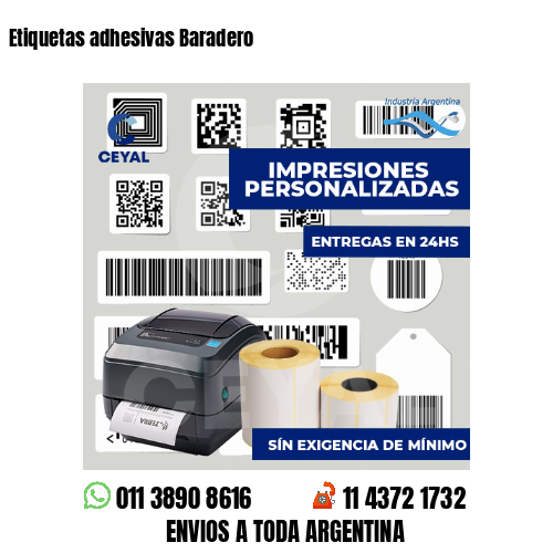 Etiquetas adhesivas Baradero