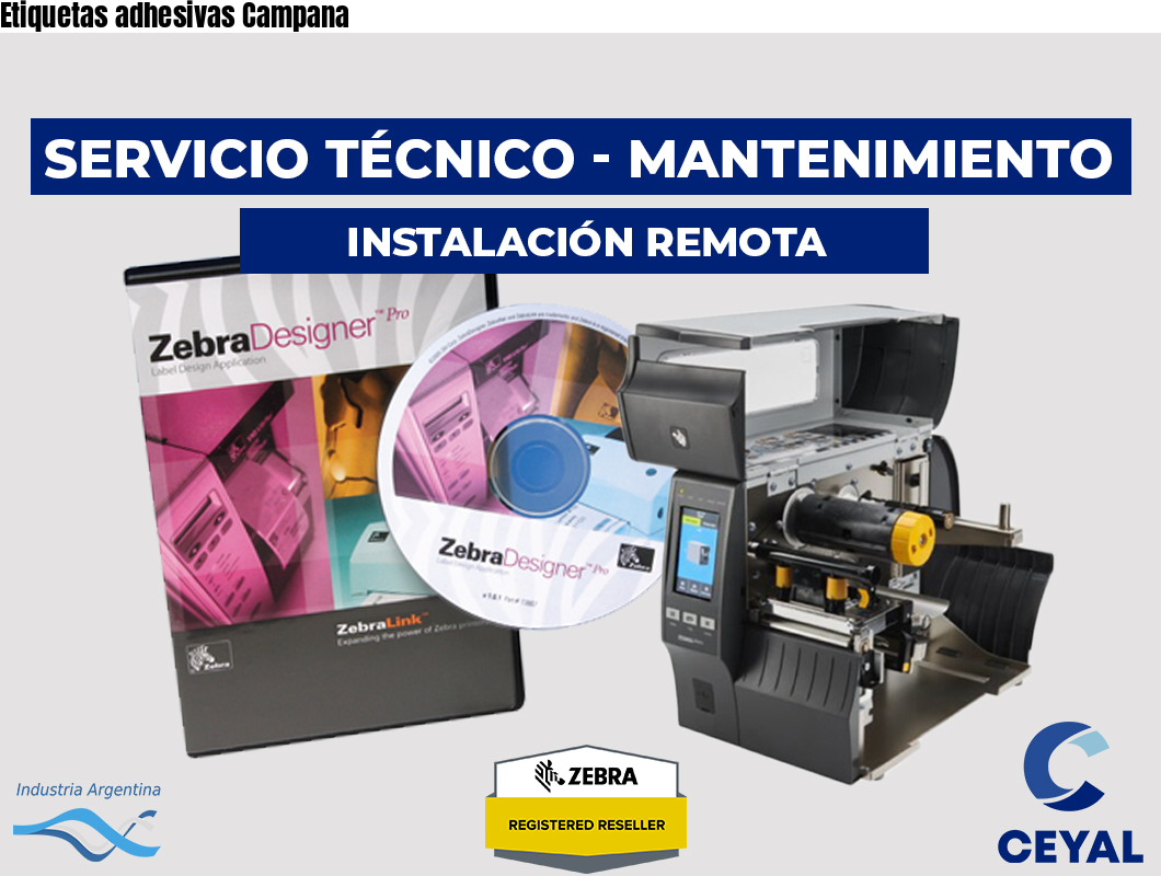 Etiquetas adhesivas Campana