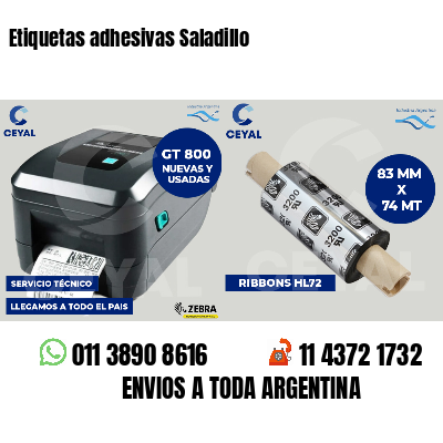 Etiquetas adhesivas Saladillo